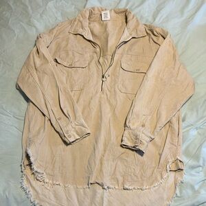 Aerie courduroy half zip